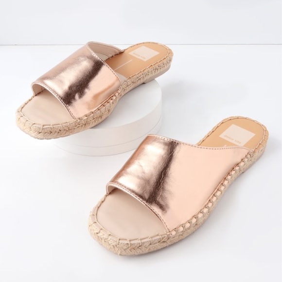 Dolce Vita Shoes - ⬇️🔴 DOLCE VITA rose gold espadrilles slides
